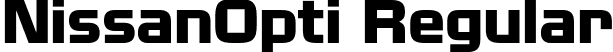 NissanOpti Regular font - NissanOpti.otf