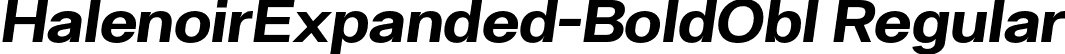 HalenoirExpanded-BoldObl Regular font - HalenoirExpanded-BoldObl.otf