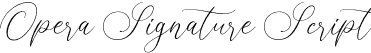 Opera Signature Script font - OperaSignature-Script.otf