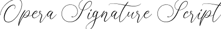 Opera Signature Script font - OperaSignature-Script.ttf