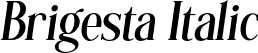 Brigesta Italic font - BRIGESTA ITALIC.otf