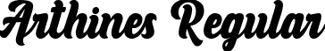 Arthines Regular font - Arthines-4BeXp.ttf