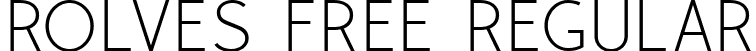 Rolves Free Regular font - Rolves Regular.ttf