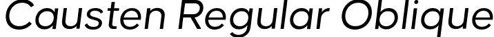 Causten Regular Oblique font - Causten-RegularOblique.otf