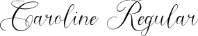 Caroline Regular font - caroline-nre8o.otf