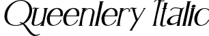 Queenlery Italic font - Queenlery Italic.otf