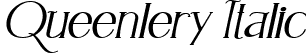 Queenlery Italic font - Queenlery Italic.ttf