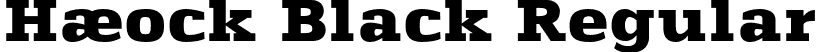 Haeock Black Regular font - Haeock Black.otf