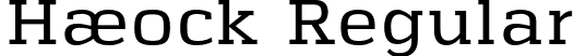 Haeock Regular font - Haeock Regular.otf