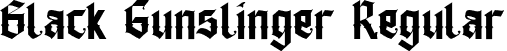 Black Gunslinger Regular font - Black Gunslinger-SVG.otf