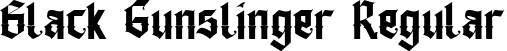 Black Gunslinger Regular font - Black Gunslinger-SVG.ttf