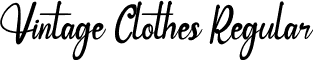 Vintage Clothes Regular font - Vintage Clothes.otf