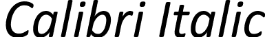 Calibri Italic font - calibri-italic.ttf