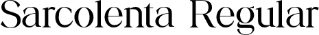 Sarcolenta Regular font - Sarcolenta.otf