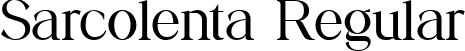 Sarcolenta Regular font - Sarcolenta.ttf