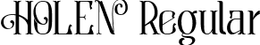 HOLEN Regular font - HolenRegular-z8GOl.ttf