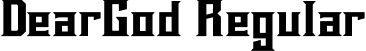 DearGod Regular font - Deargod.otf