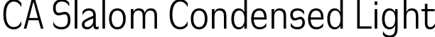 CA Slalom Condensed Light font - CASlalomCondensed-Light.otf