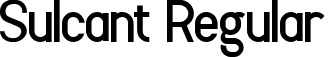 Sulcant Regular font - Sulcant.ttf