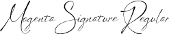 Mogenta Signature Regular font - Mogenta Signature.otf