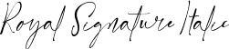 Royal Signature Italic font - RoyalSignatureItalic-AL6Bp.ttf