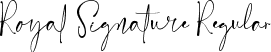 Royal Signature Regular font - RoyalSignature-VGgal.ttf