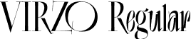 VIRZO Regular font - VIRZO.ttf