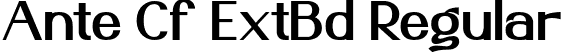 Ante Cf ExtBd Regular font - AnteCf ExtraBold.otf