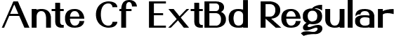 Ante Cf ExtBd Regular font - AnteCf ExtraBold.ttf