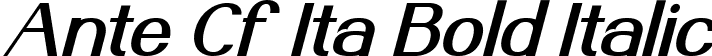 Ante Cf Ita Bold Italic font - AnteCf BoldItalic.ttf