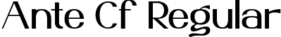 Ante Cf Regular font - AnteCf Regular.otf