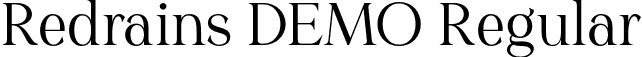 Redrains DEMO Regular font - RedrainsDemo-4BdM9.otf