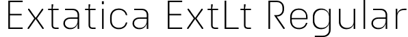 Extatica ExtLt Regular font - Extatica-ExtraLight.otf