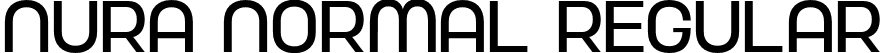 Nura Normal Regular font - Nura-Normal.otf