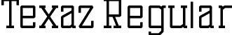 Texaz Regular font - Texaz Regular.otf