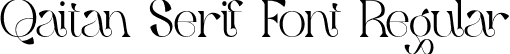 Qaitan Serif Font Regular font - QaitanseriffontRegular-JRr1o.otf