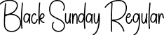 Black Sunday Regular font - Black-Sunday.otf