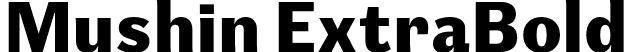 Mushin ExtraBold font - Satori TF - Mushin ExtraBold.otf