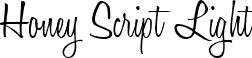 Honey Script Light font - HoneyScript-Light.ttf