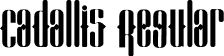 Cadallis Regular font - Cadallis.otf