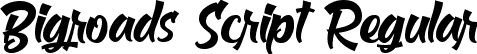 Bigroads Script Regular font - BigroadsScript-axMZ9.ttf