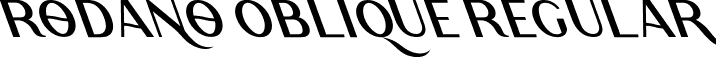 Rodano Oblique Regular font - Rodano Oblique.otf