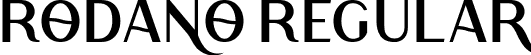 Rodano Regular font - Rodano.otf