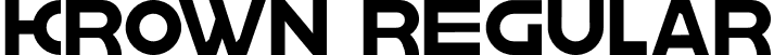 krown Regular font - krown regular.otf