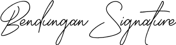 Bendungan Signature font - Bendungan Signature.otf