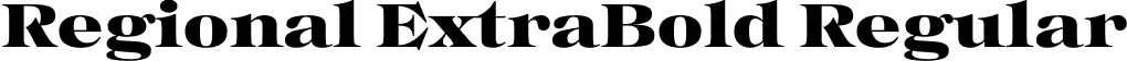 Regional ExtraBold Regular font - Regional-ExtraBold.otf