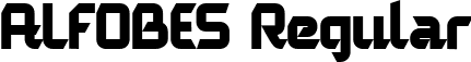 ALFOBES Regular font - AlfobesRegular-Rpdye.otf