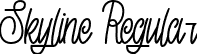 Skyline Regular font - SkylineRegular-MVdZw.otf