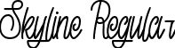 Skyline Regular font - SkylineRegular-rgdxp.ttf