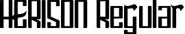 HERISON Regular font - HERISON.otf